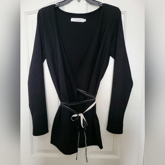 Chloe Colette Black Clair Wrap Tunic - L - Picture 7 of 7